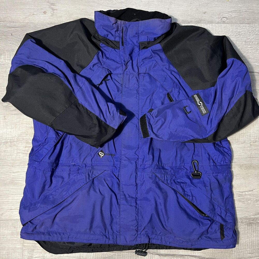 Stormtech Inside Edge Jacket Mens 2XL Blue Black Waterproof Breathable Ski Coat